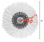 Spin Mop Head Replacement | 360 Mop Refill Pad | 150g Cotton Cord | Syncrois