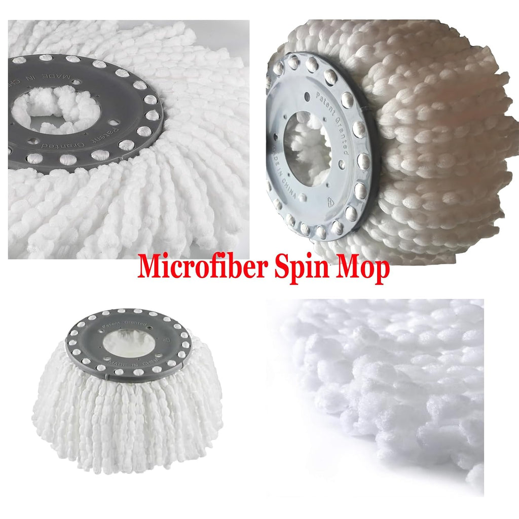 Spin Mop Head Replacement | 360 Mop Refill Pad | 150g Cotton Cord | Syncrois