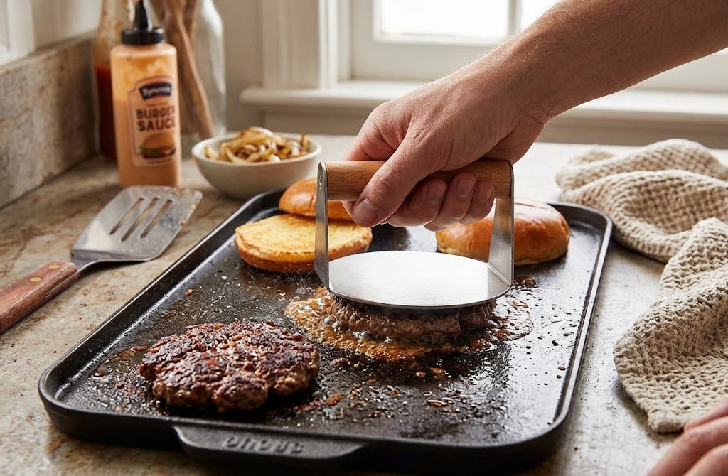 Burger Smasher | Heavy Duty Smash Burger Press | Syncrois