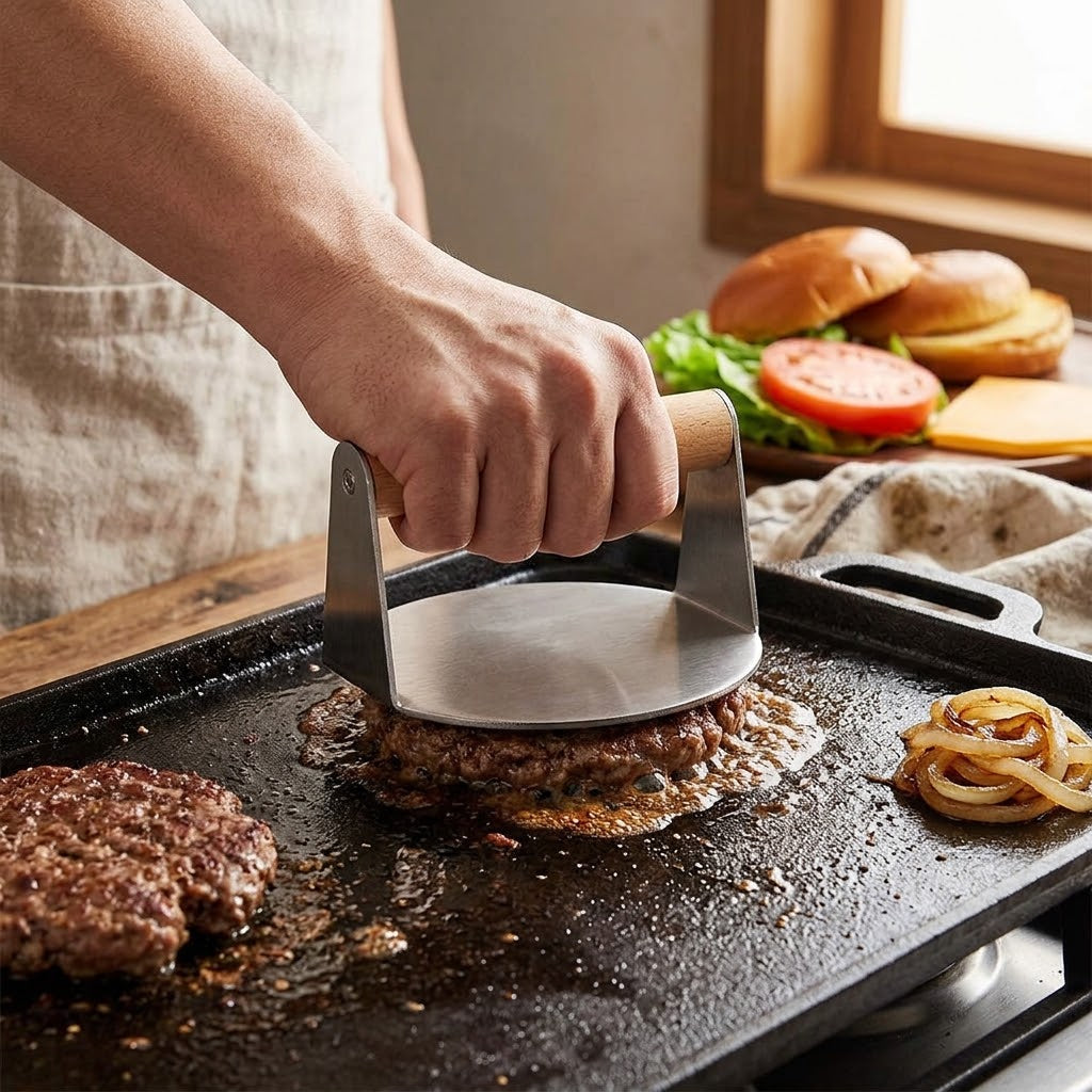 Burger Smasher | Heavy Duty Smash Burger Press | Syncrois