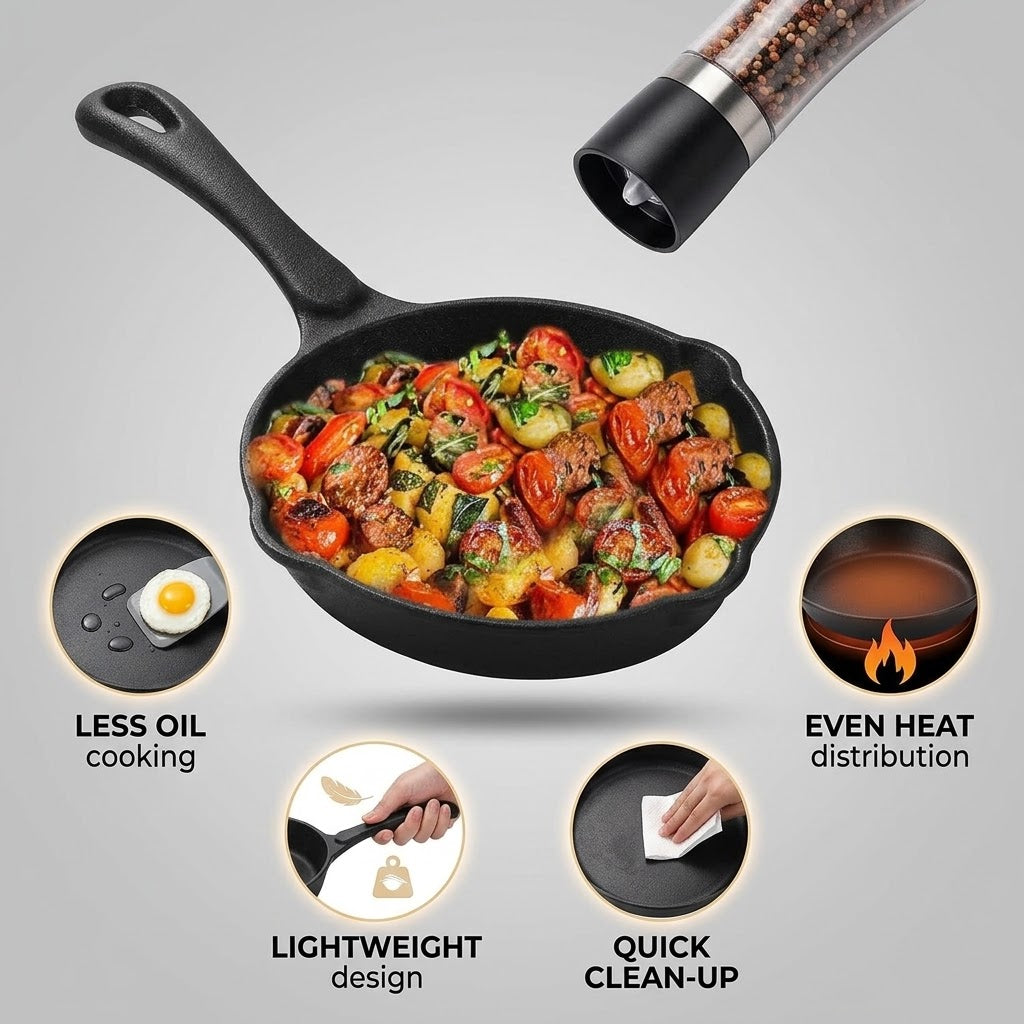 Non Stick Frying Pan | Lightweight Easy Clean Cookware for All Hob Types | Syncrois