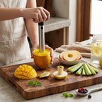 Metal Corer and Slicer | Sharp Hardened Blades | Ergonomic Handle | Apples, Pears and Cucumbers | Kitchen Tool | Syncrois