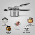 Potato Ricer | Smooth Lump-Free Mash | Fine Perforations | Comfortable Grip Handles | Potatoes, Squash and Soft Veg | Syncrois