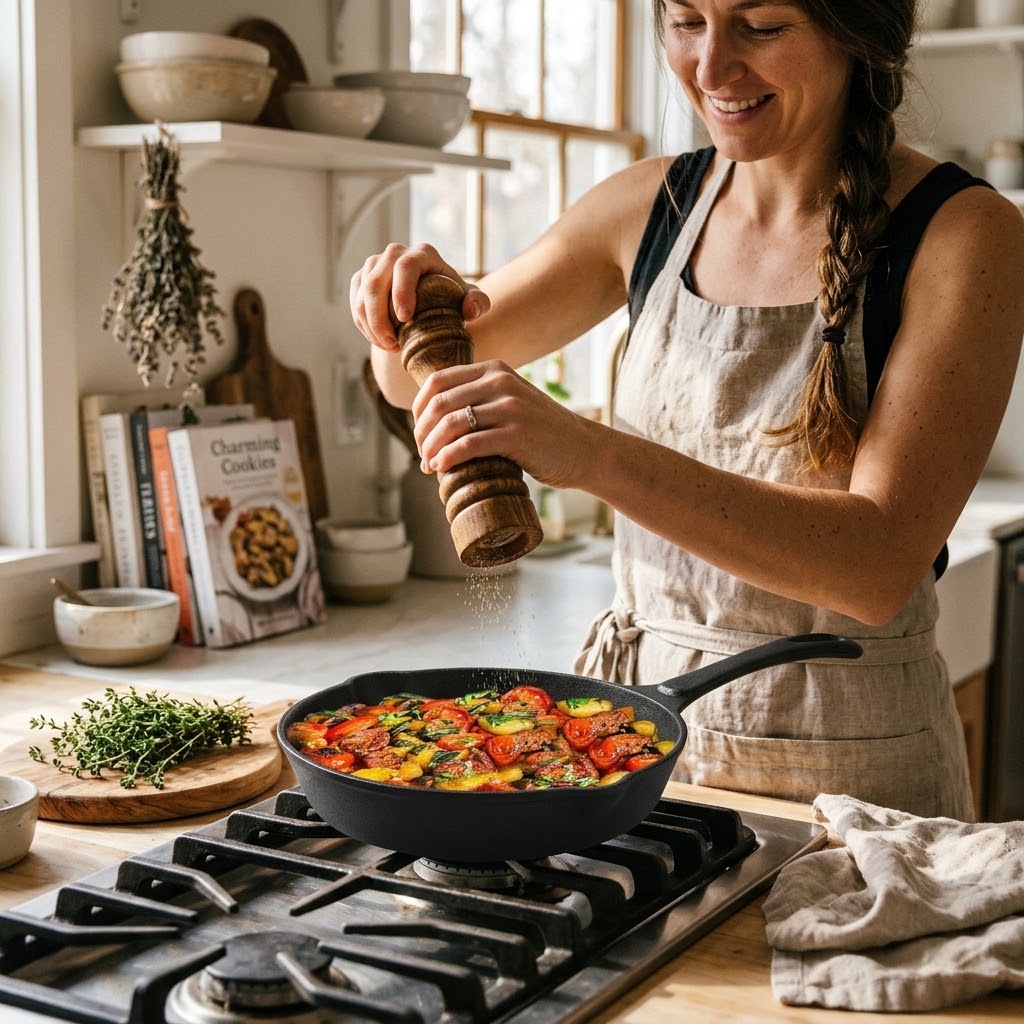 Non Stick Frying Pan | Lightweight Easy Clean Cookware for All Hob Types | Syncrois