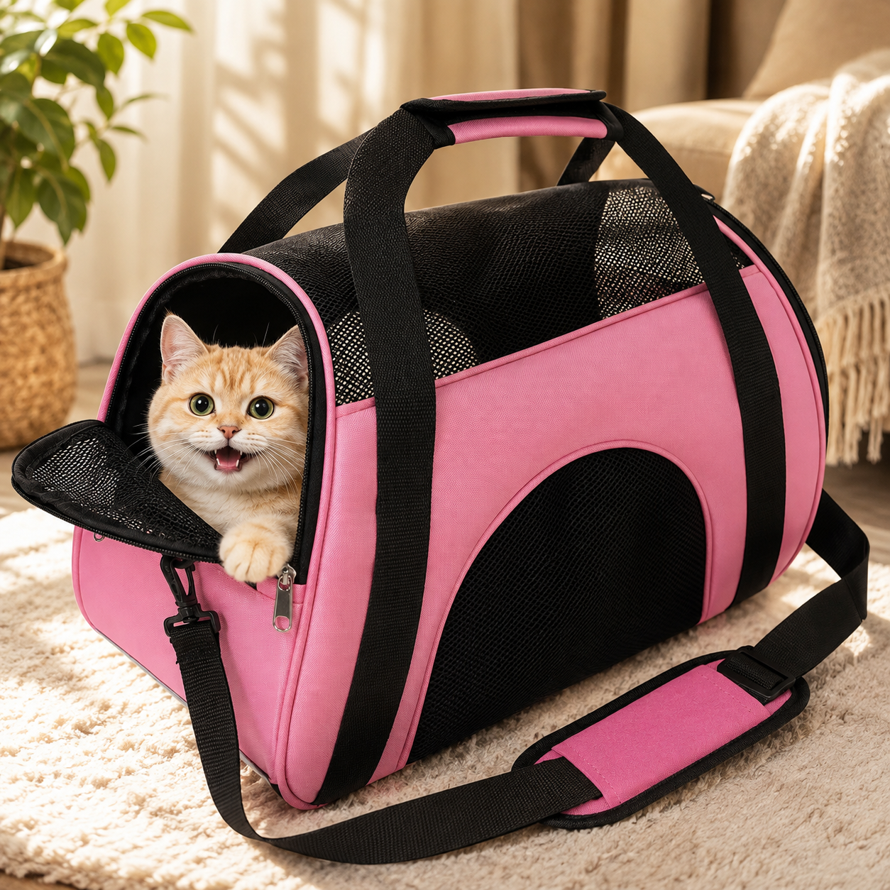 Pet Carrier Bag – Medium (48x31x26cm)