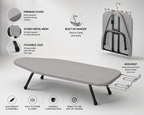 Foldable Tabletop Ironing Board 81x30.5cm | Heat Resistant Cover | Space Saving | 1.8kg | Syncrois