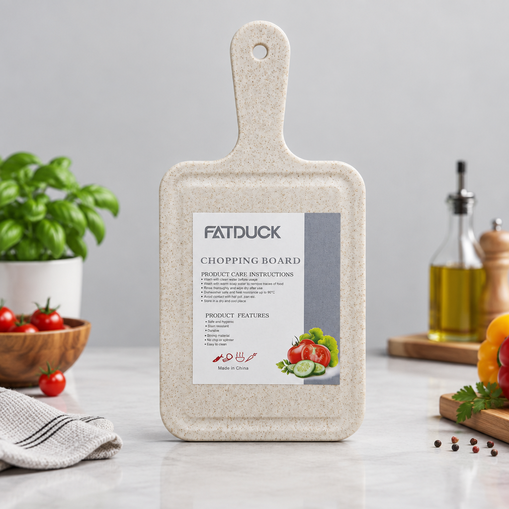Cutting Board | Non-Slip Stable Base | Protects Worktops | Easy to Clean | Kitchen Essential | Syncrois