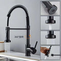 Kitchen Water Faucet Black + Hose