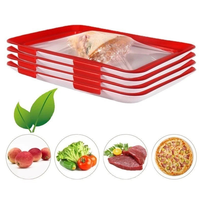 PP Food Tray | 30 x 22 x 3cm Reusable Plastic Serving Tray | Syncrois