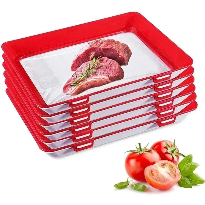 PP Food Tray | 30 x 22 x 3cm Reusable Plastic Serving Tray | Syncrois