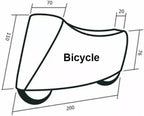 Bike Cover Large | Waterproof Bicycle Cover 220 x 95 x 110cm | Rain UV Dust Protection | Syncrois