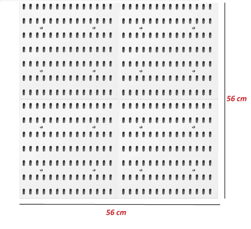 Small Pegboard 12x28cm – Black Wall Organiser