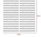 Small White Pegboard 28x12cm | Wall Mounted Organiser | Customisable with Hooks | Kitchen, Office and Craft Room | Syncrois