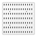 Small White Pegboard 28x12cm | Wall Mounted Organiser | Customisable with Hooks | Kitchen, Office and Craft Room | Syncrois