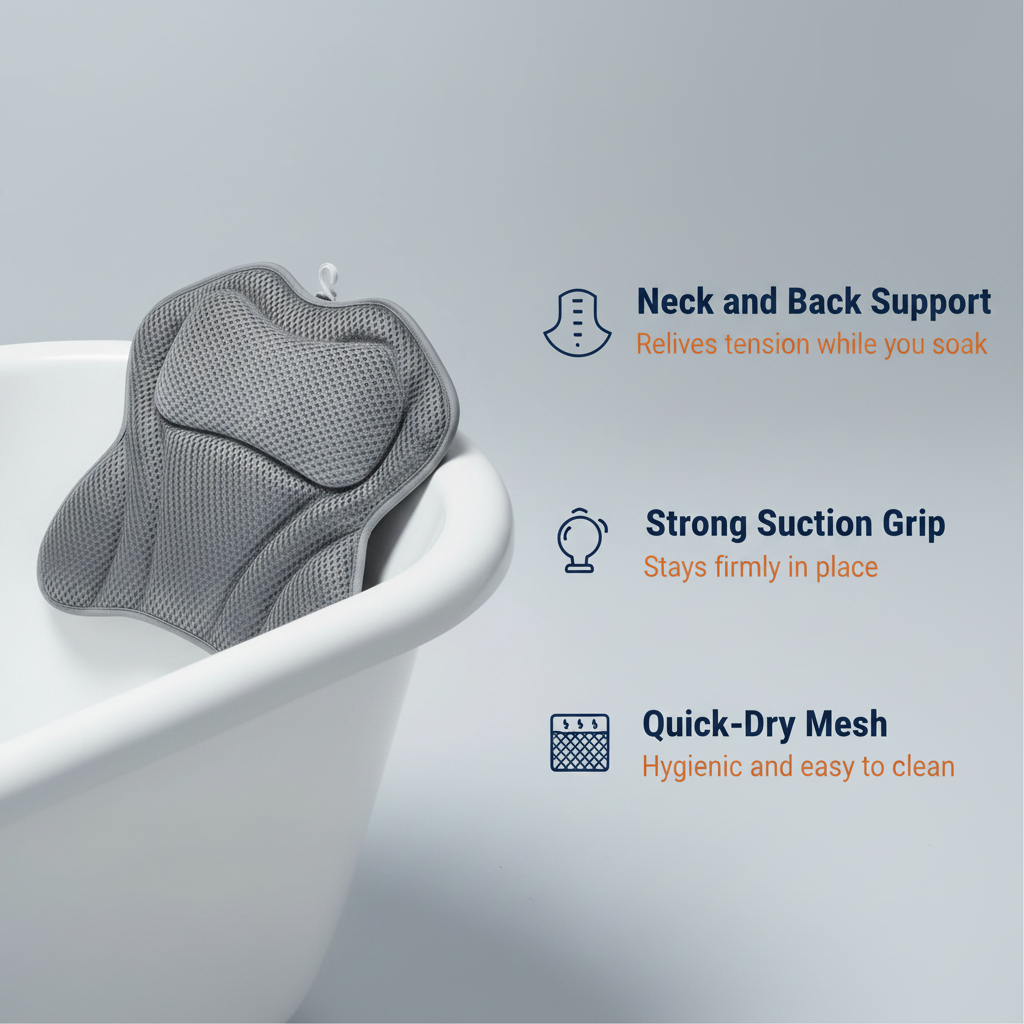 Bath Pillow — Feature Benefits