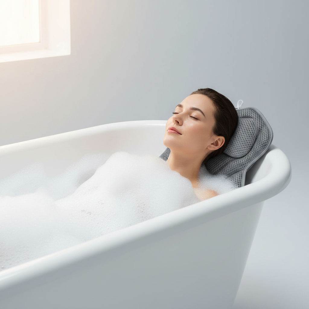 Bath Pillow — Fully Covered Lifestyle