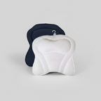 Bath Pillow — White and Navy Studio Hero