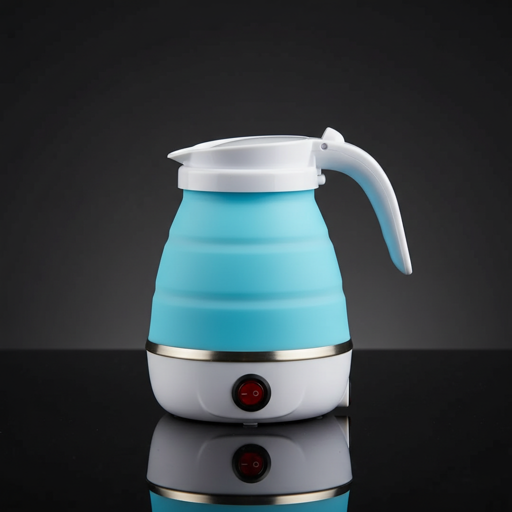 Blue Foldable Electric Kettle - Premium