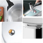 Pressure Cooker with Steaming Rack Insert | 6L Multi-Level Cooking Pot | Syncrois