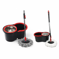 Spin Mop Bucket with Wringer and Microfibre Heads | Plastic | Syncrois