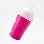 Slushie Cup for Frozen Drinks and Smoothies | Pink Yellow Green | Ergonomic Grip | Syncrois