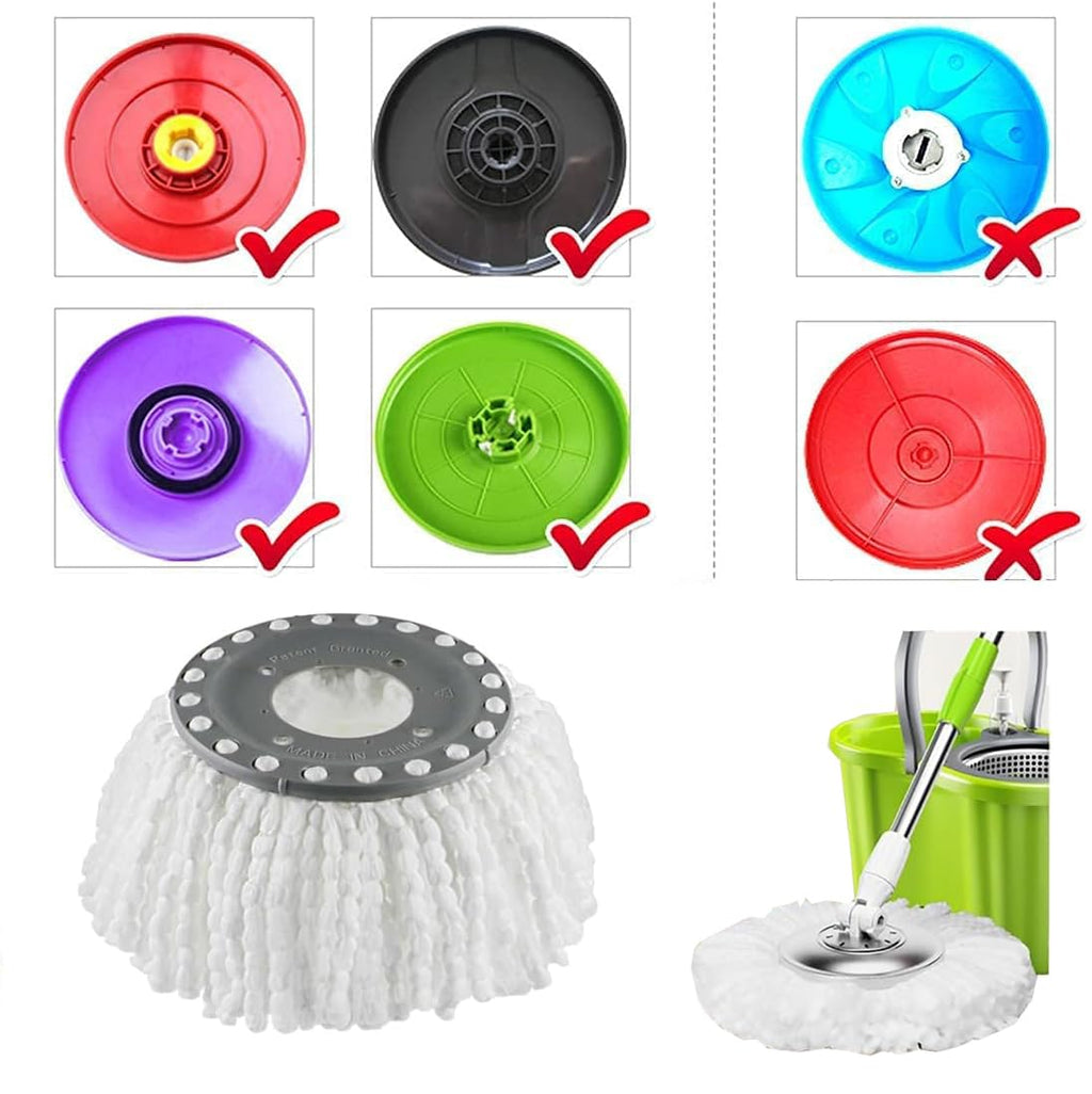 Spin Mop Head Replacement | 360 Mop Refill Pad | 150g Cotton Cord | Syncrois