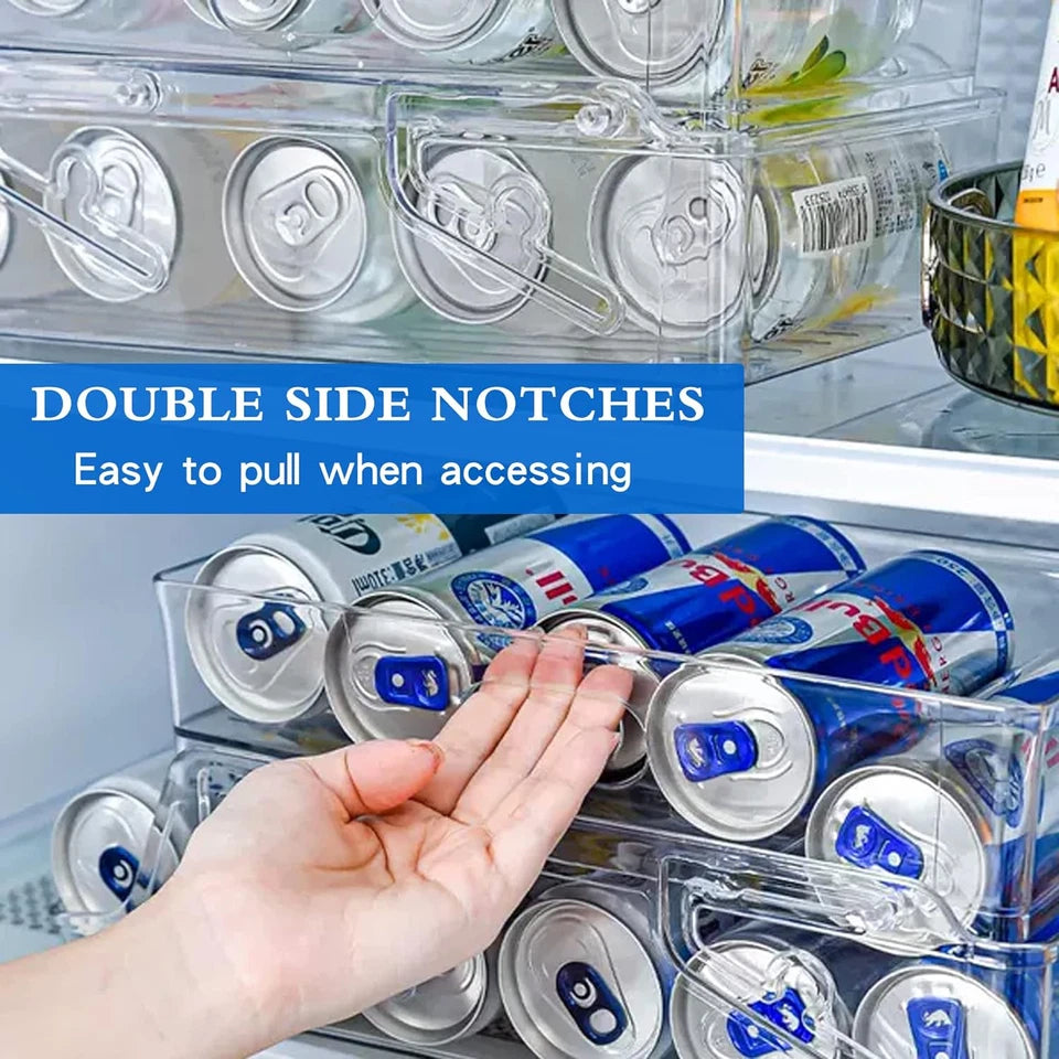 Plastic Can Dispenser | Foldable Storage Rack for Cans | Syncrois