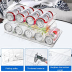 Plastic Can Dispenser | Foldable Storage Rack for Cans | Syncrois