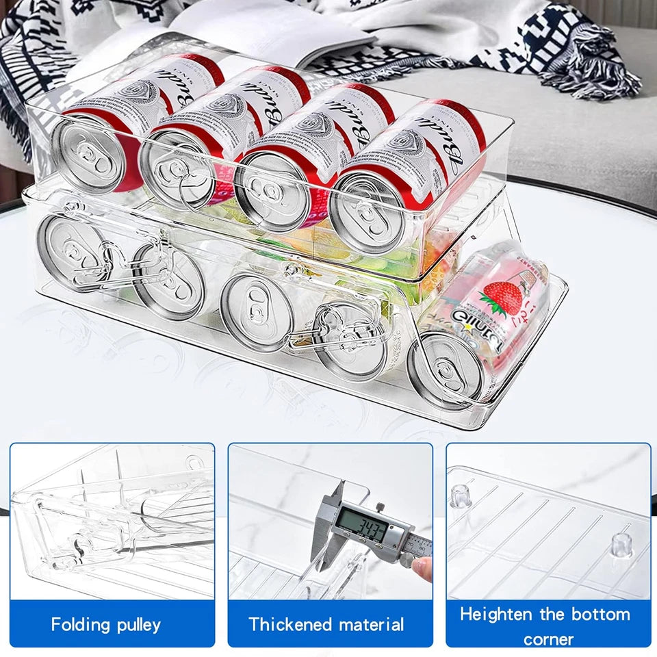 Plastic Can Dispenser | Foldable Storage Rack for Cans | Syncrois