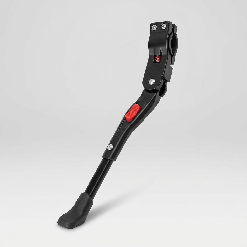 Bicycle Kickstand Aluminium Alloy | C Type Lower Beam Clamp | Adjustable Length | Includes Allen Wrench | Syncrois