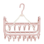 32 Clip Clothes Dryer Hanger | Mixed Colours Pink | Syncrois
