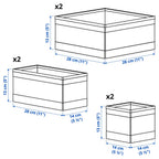 Drawer Organiser Set | 6 Piece Adjustable Tray Dividers | Syncrois