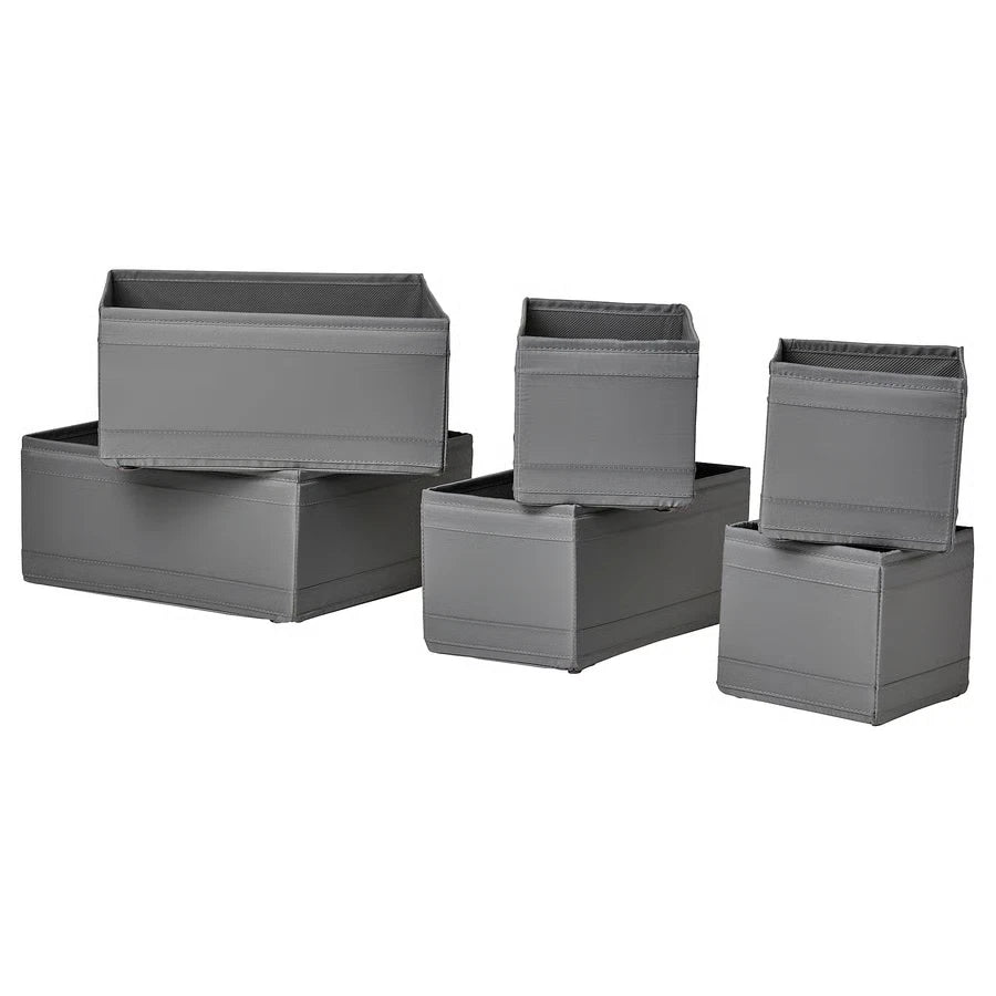 Drawer Organiser Set | 6 Piece Adjustable Tray Dividers | Syncrois