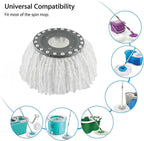 Spin Mop Head Replacement | 360 Mop Refill Pad | 150g Cotton Cord | Syncrois