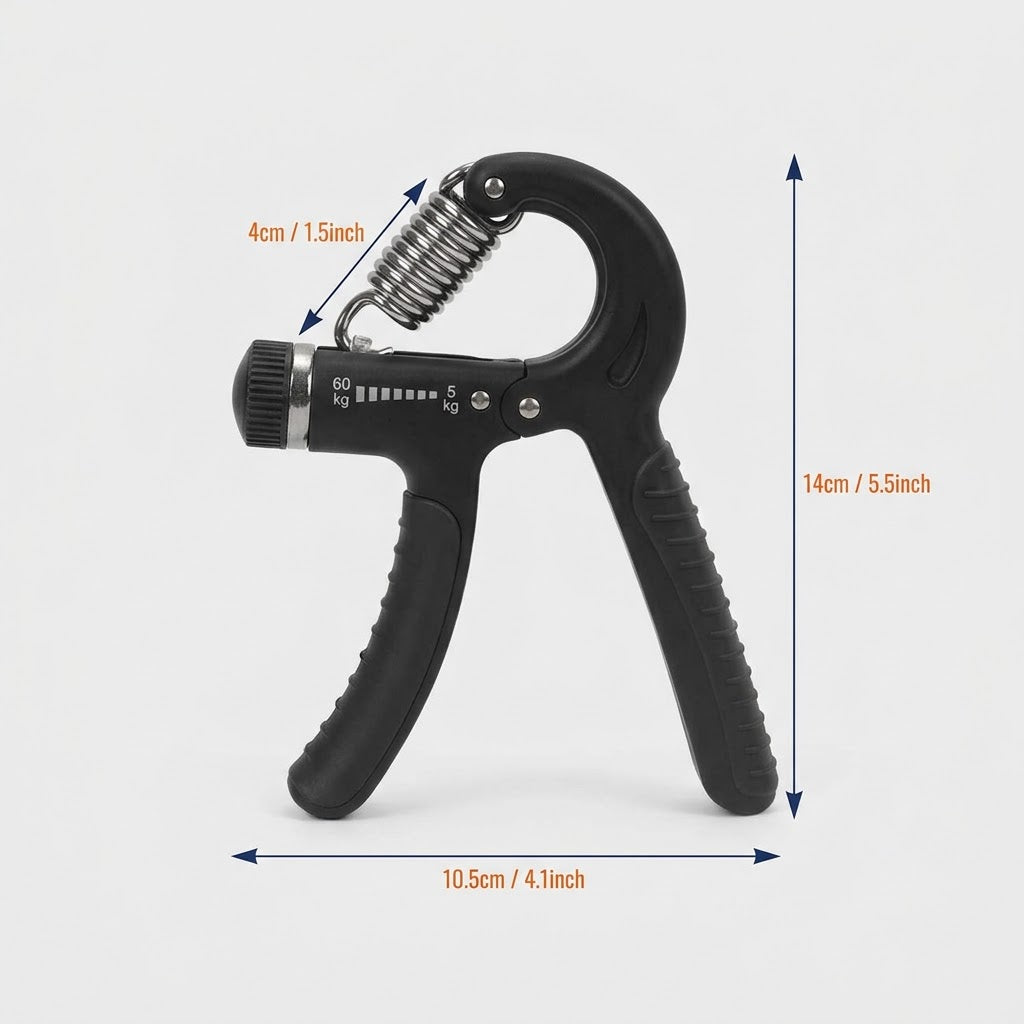 Adjustable Hand Grip Strengthener | 5kg to 60kg Resistance | Syncrois