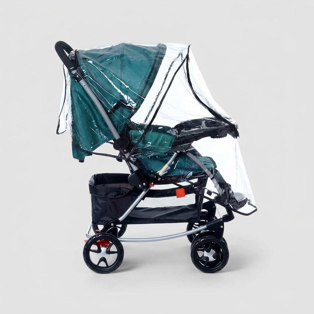 Baby Stroller Rain Cover | Pushchair Pram Buggy Cover | 80 x 55 x 40cm | Syncrois