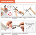 Portable Foldable Fire Pit 304 Stainless Steel | 42x42x34cm | 5kg Load | Includes Carry Bag
