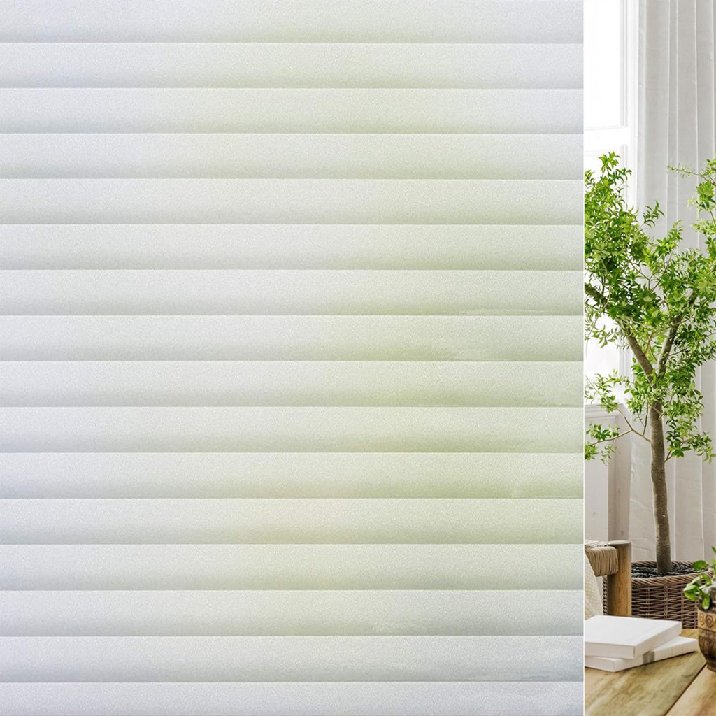 Frosted Window Film-45X200Cm / Horizontal Blurry Lines