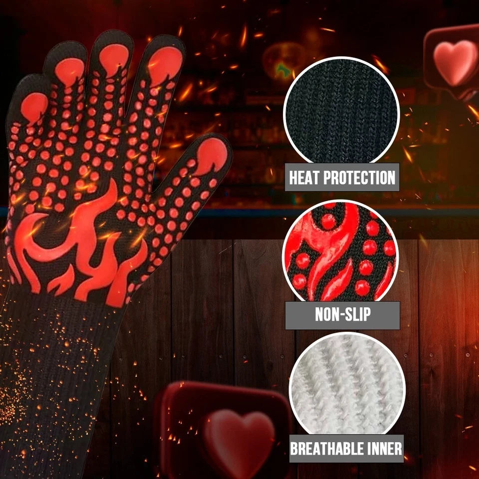 BBQ Gloves – Heat Resistant Grilling Gloves