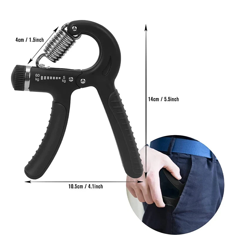 Adjuster Hand-Grip-Opp Bag Package-Black