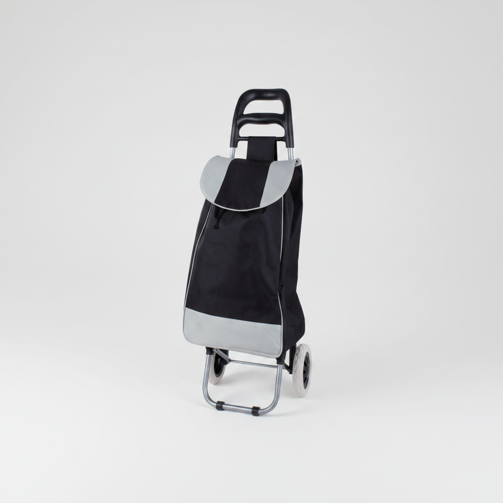Large Folding Shopping Trolley Studio Shot
