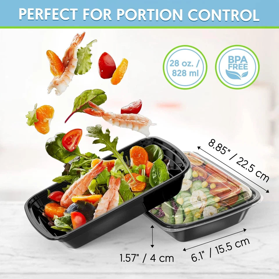 Meal Prep Container 28oz | Airtight Food Storage Box | Syncrois