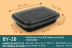 Meal Prep Container 28oz | Airtight Food Storage Box | Syncrois