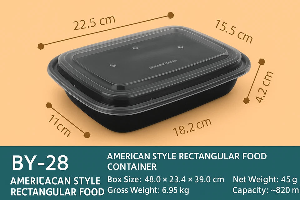 Meal Prep Container 28oz | Airtight Food Storage Box | Syncrois