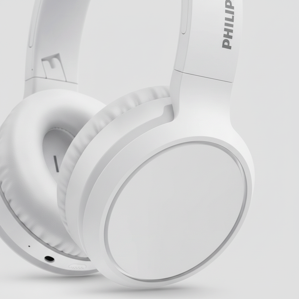 Philips Headphones Close-Up Detail Shot