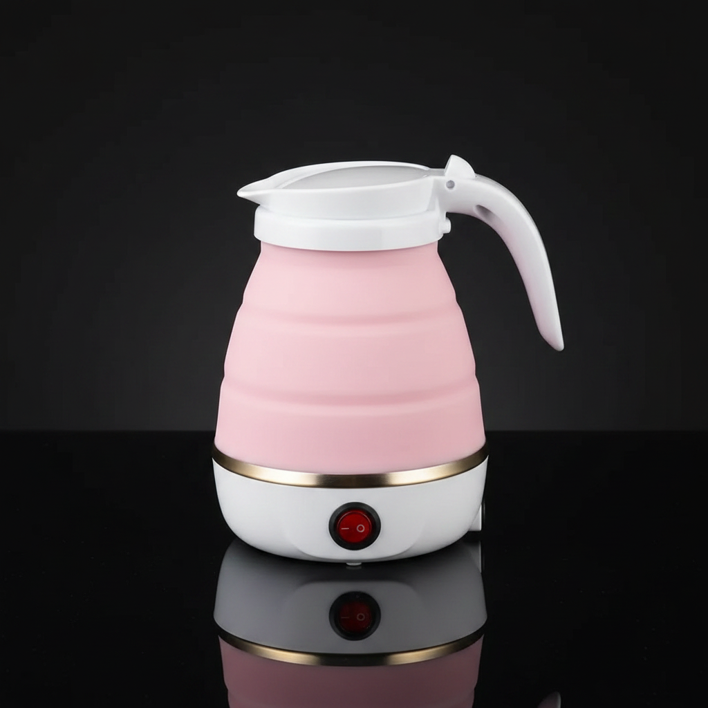 Pink Foldable Electric Kettle - Premium