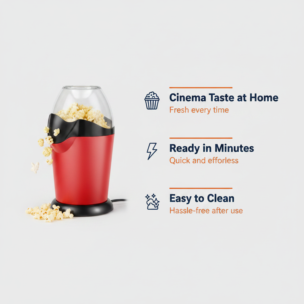 Popcorn Machine — Feature Callouts Modern Style