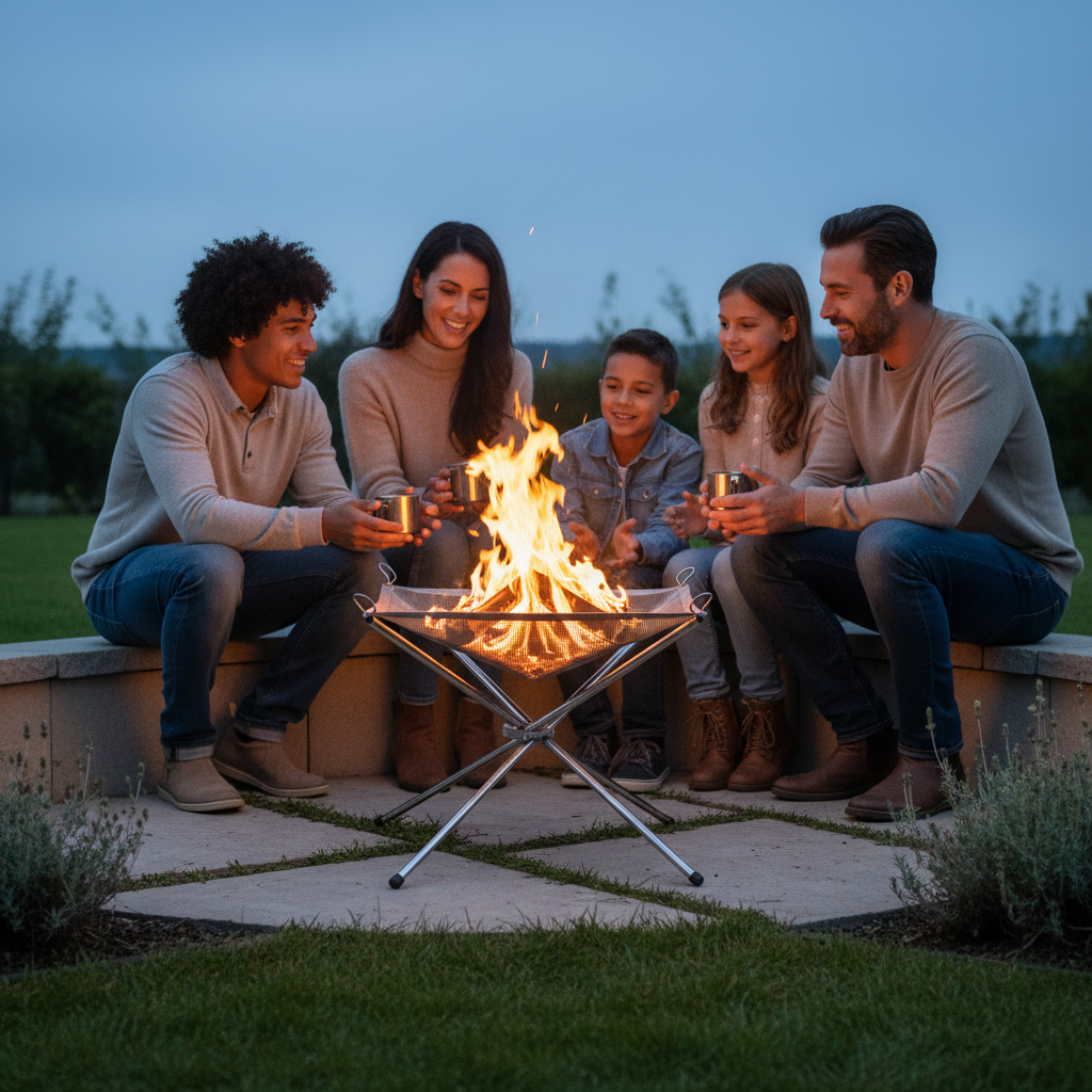 Portable Fire Pit Lifestyle In-Use