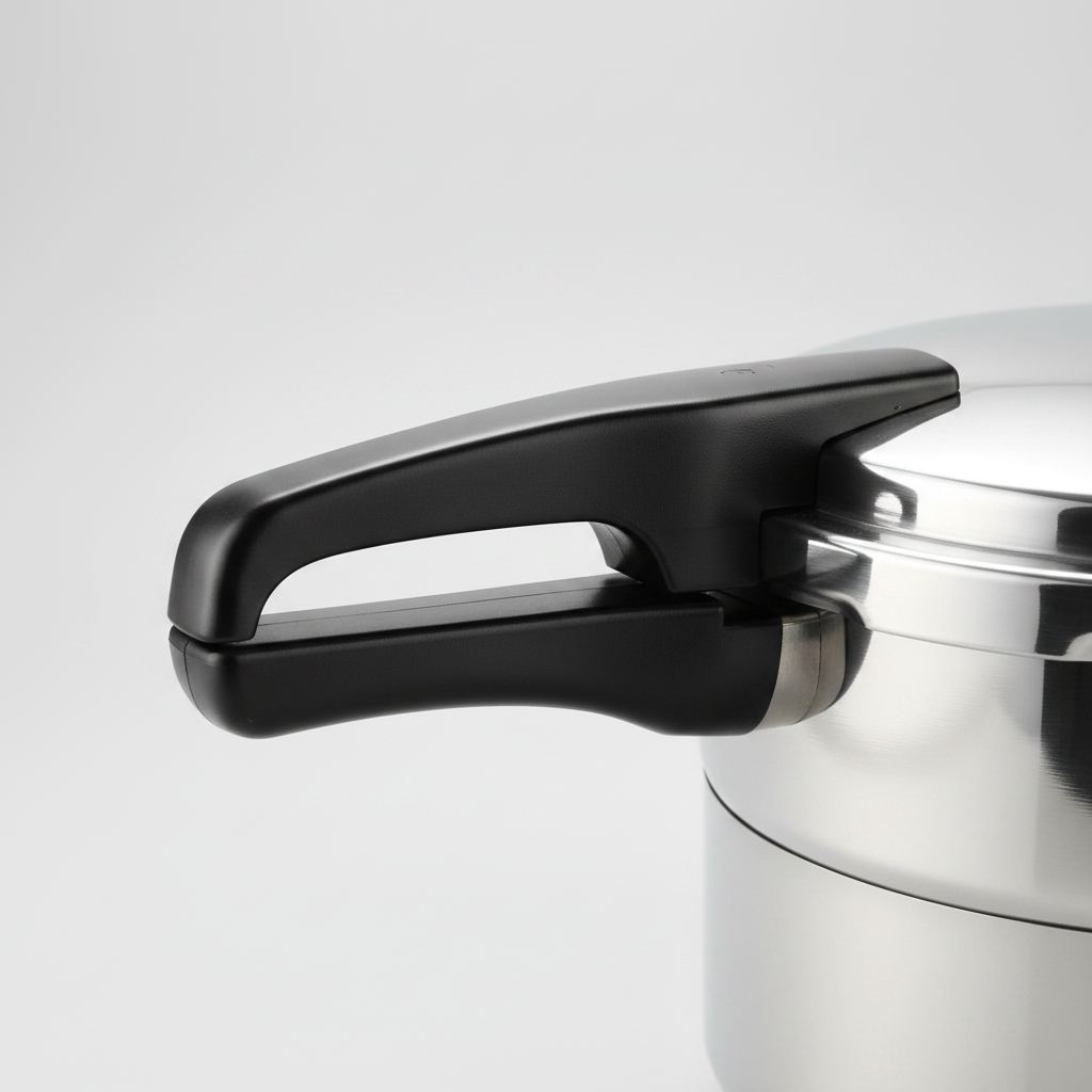 Pressure Cooker — Handle Close-Up