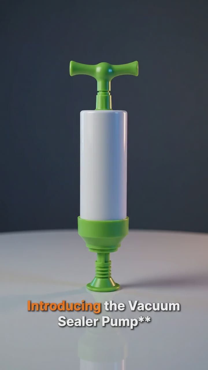 Handheld Vacuum Sealer Pump | ABS and Silicone Hand Pump for Vacuum Storage Bags | Syncrois